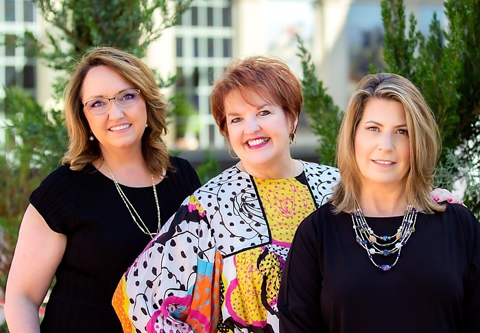 Fort Worth interior designers Bonnie Pressley, Paula Esterline, Kristin Williams and Annie Abanilla.