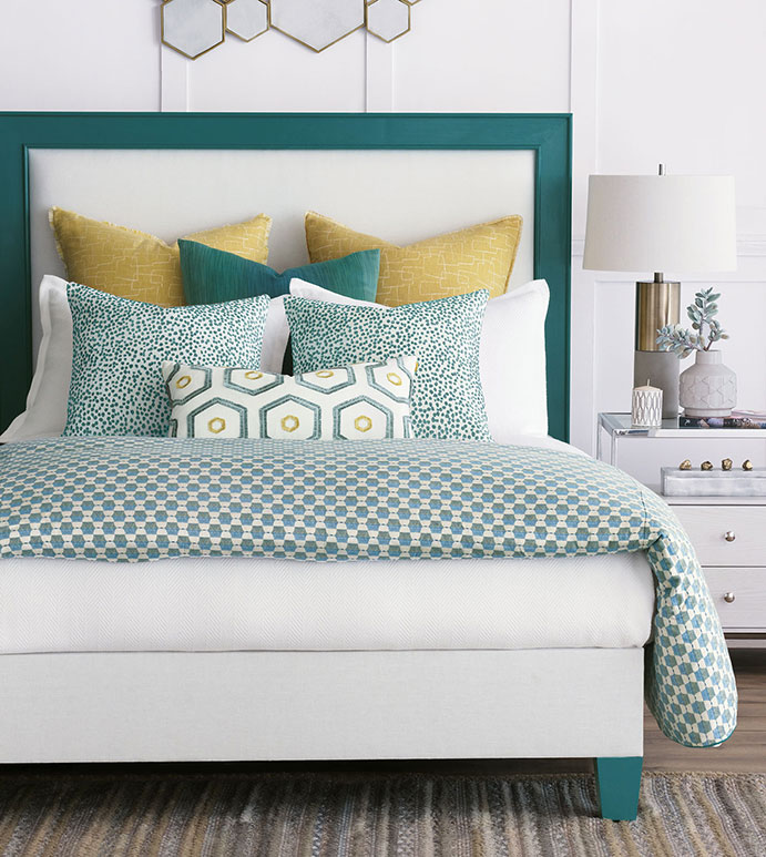 Custom painted headboards and beds from Pressley Design & Co.